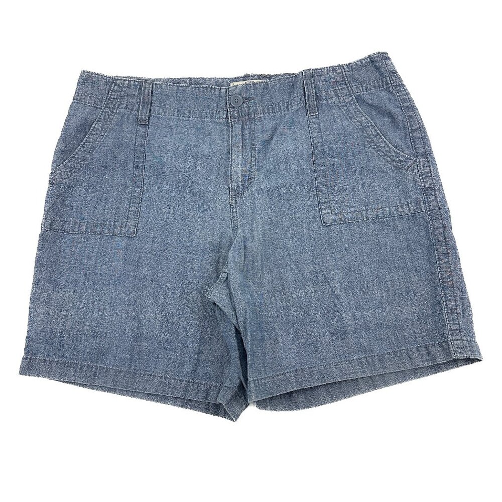 Riders by Lee 8" Inseam Women's size 18 Medium Wash Blue Denim jeans